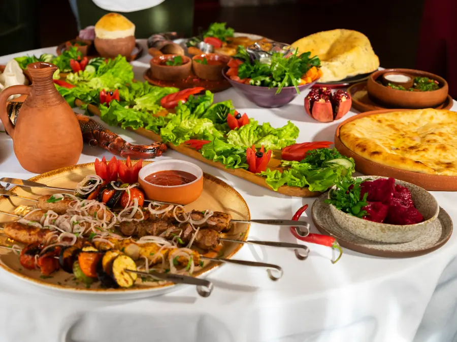 Taste of Lebanon catering table